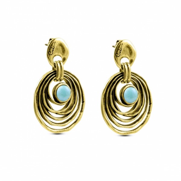 Pendientes Ciclón Curaçao ORO645-51 W20I4