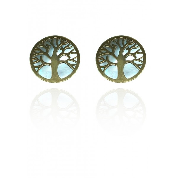 Pendientes Oro 18k Arbol de la Vida 9669/10