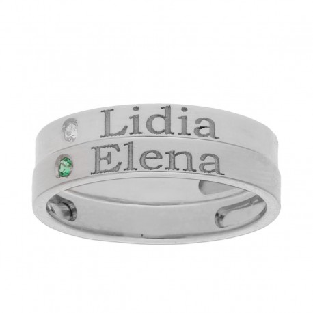 Anillos Nombre Plata