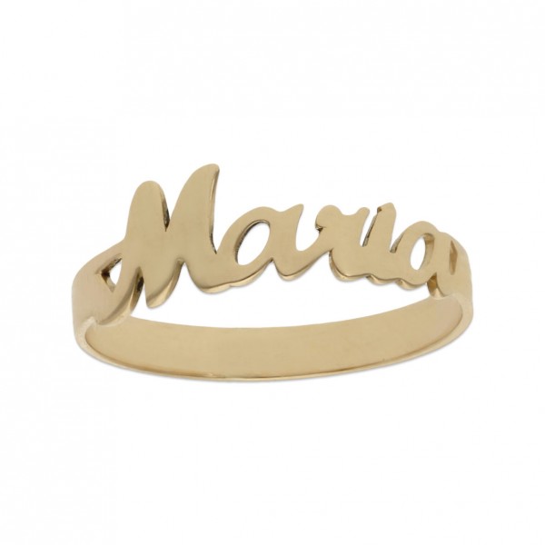 Anillo Oro 18k Nombre