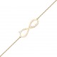 Pulsera Oro 18k Infinito + Nombres