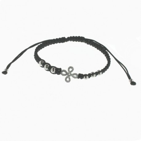 Pulsera Style Aristos Macramé Plata 25800025