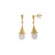 Pendientes Salvatore Plata Perla 256A0015