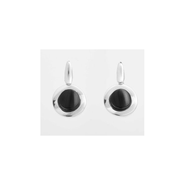 Pendientes Fink Azabache Plata T99264