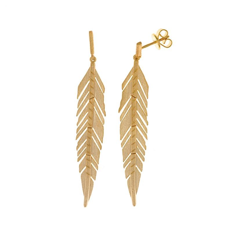Pendientes Salvatore Plata Plumas 256A0026 - tu joyeria online