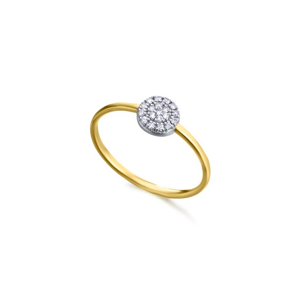 Anillo Oro 18k Lecarré Roseta Diamantes GA079OA