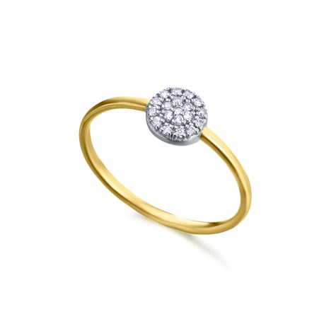 Anillo Oro 18k Lecarré Roseta Diamantes GA079OA