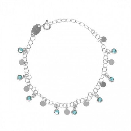 Pulsera Victoria Cruz Aquamarine de Obelia A3991-10HP