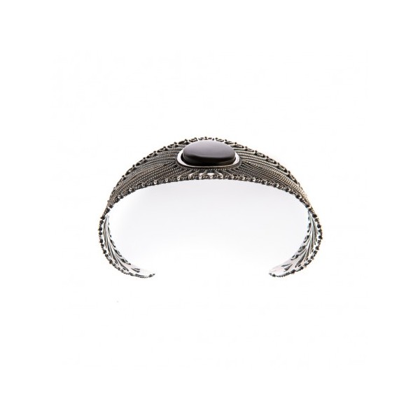 Brazalete Fink Plata Azabache T121236