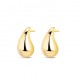 Pendientes Acero Dorado Gota 9119830