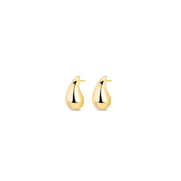 Pendientes Acero Dorado Gota 9119830