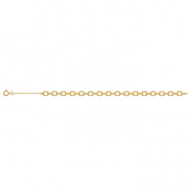 Cadena forzada diamantada 0,74 mm