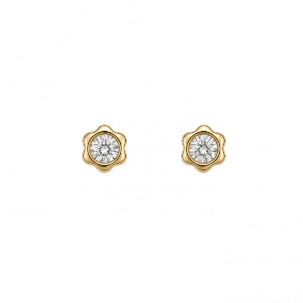 Pendientes Flor Tuerca Rosca