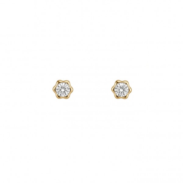 Pendientes Flor Tuerca Rosca