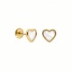 Pendientes Oro 18k y Nácar Corazón