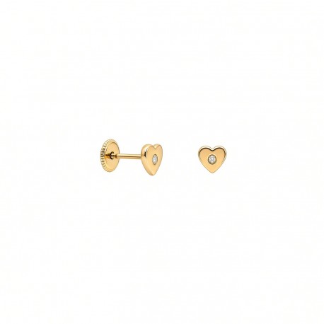 Pendientes Oro 18K Corazón