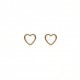 Pendientes Oro 18k y Nácar Corazón