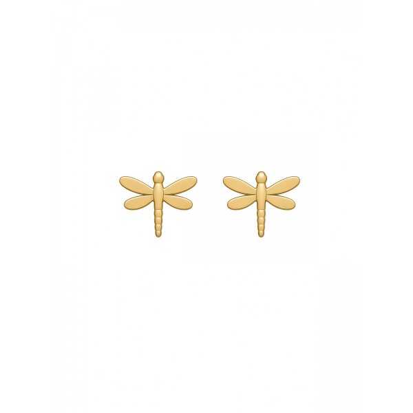 Pendientes Oro 18K Libélula