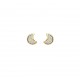 Pendientes Luna Oro 18k Circonitas