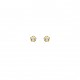 Pendientes Flor Oro 18K y Circonitas