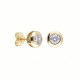 PENDIENTES ORO 18K Y CIRCONITAS