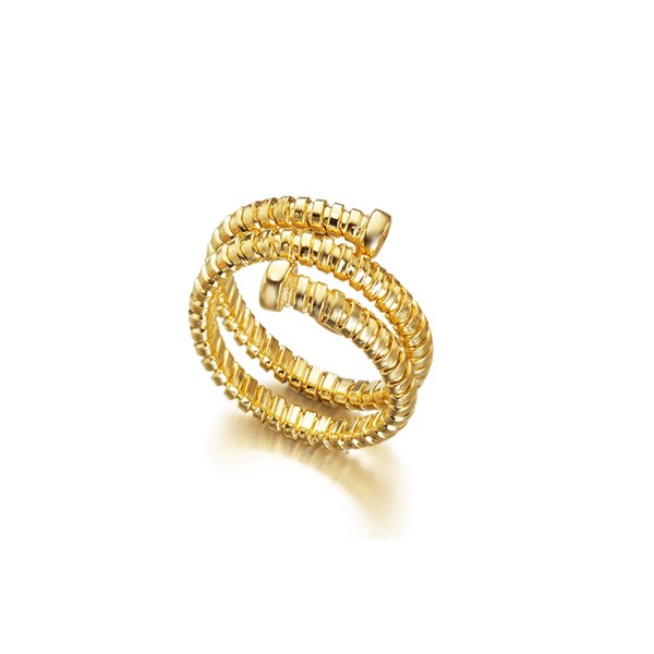 Anillo Lecarré Tubogas Gold Ring  LA065