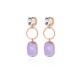 Pendientes Victoria Cruz Lilac Crystal A3537-30T