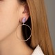 Pendientes Victoria Cruz Lilac Aro A3538-30T