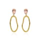 Pendientes Victoria Cruz Sunset Rose A3611-52DT